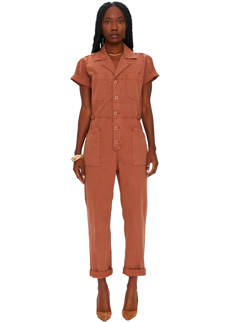 Grover jumpsuit in cinnamon