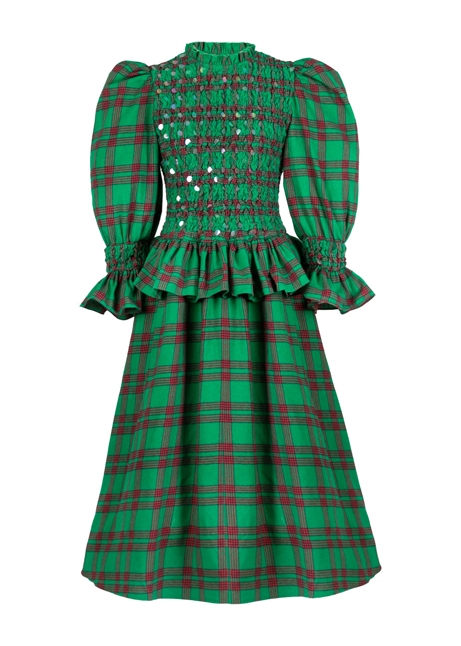 *PREORDER* Houx dress in green plaid