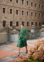 Houx dress in green plaid