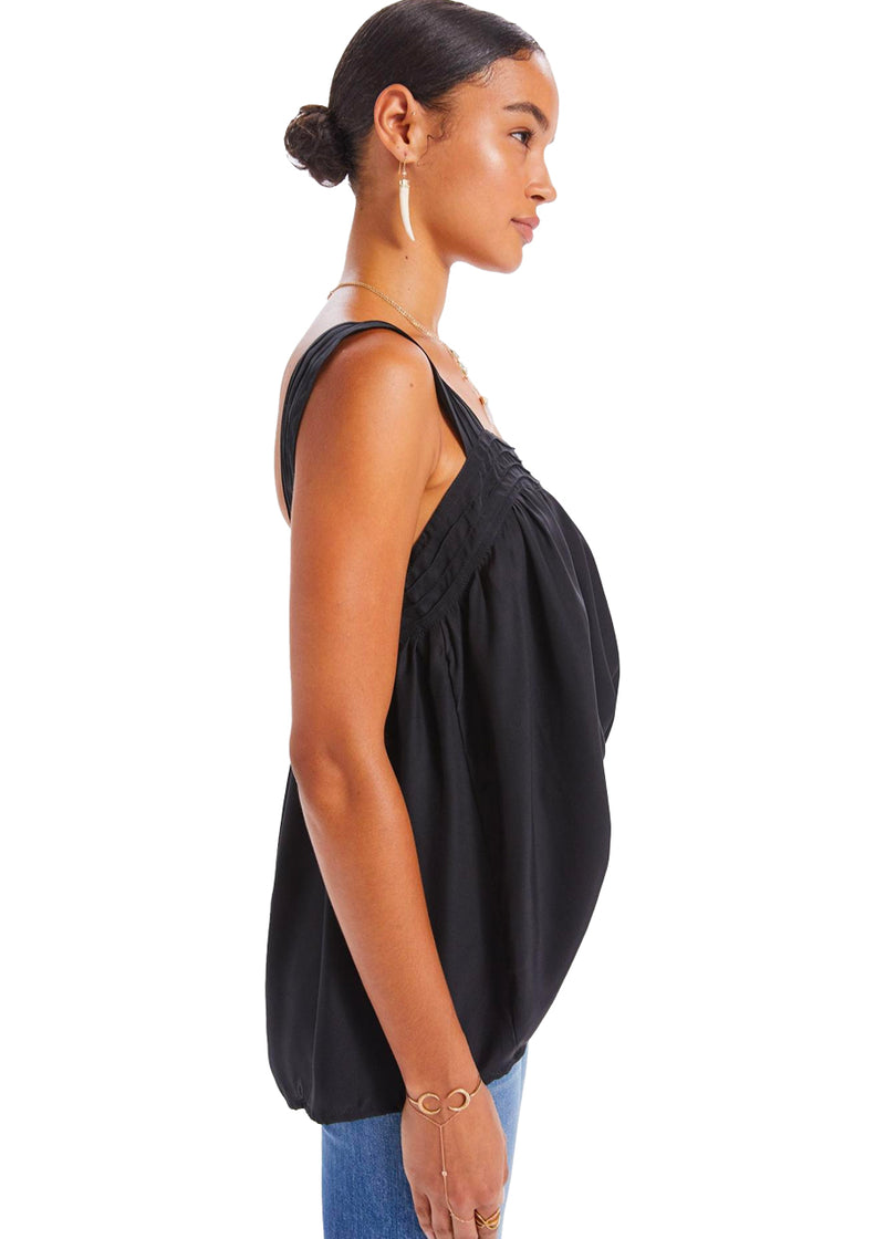 Jasmine top in black silk