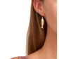 Koi fish earrings in gold