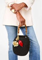 Lips fob in poppy