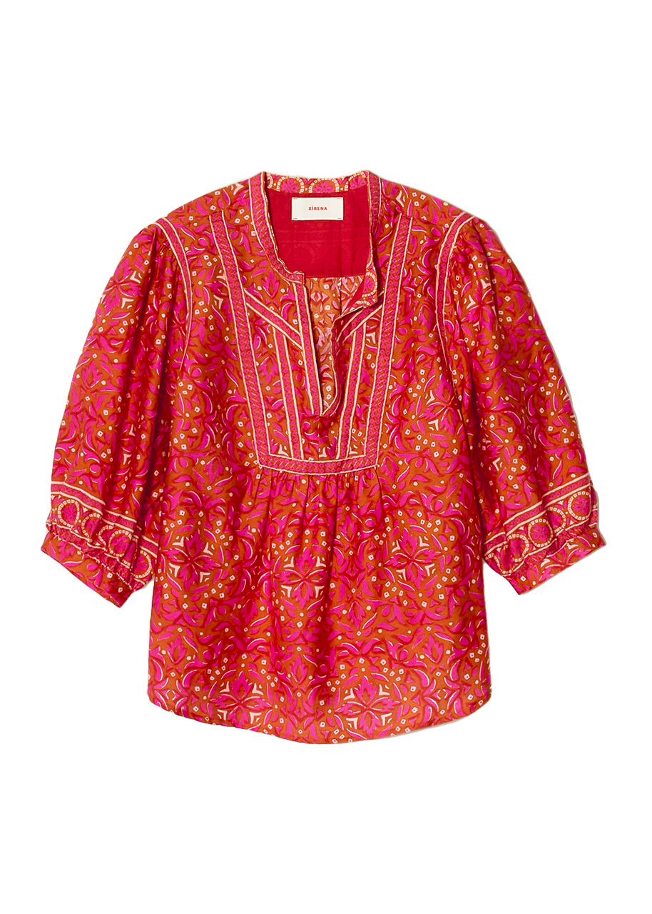 Lola top in pink terra