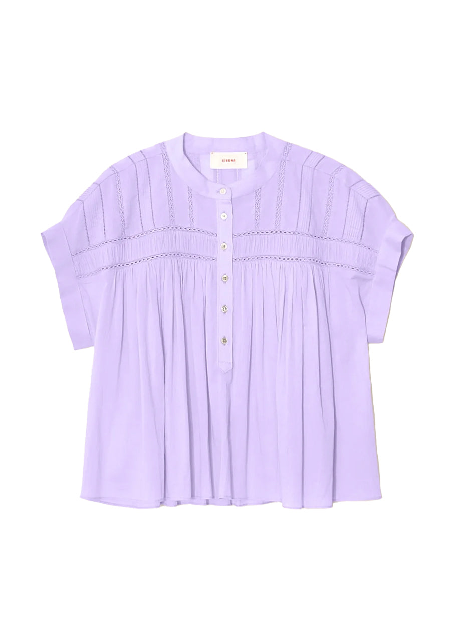 Louelle top in soft iris