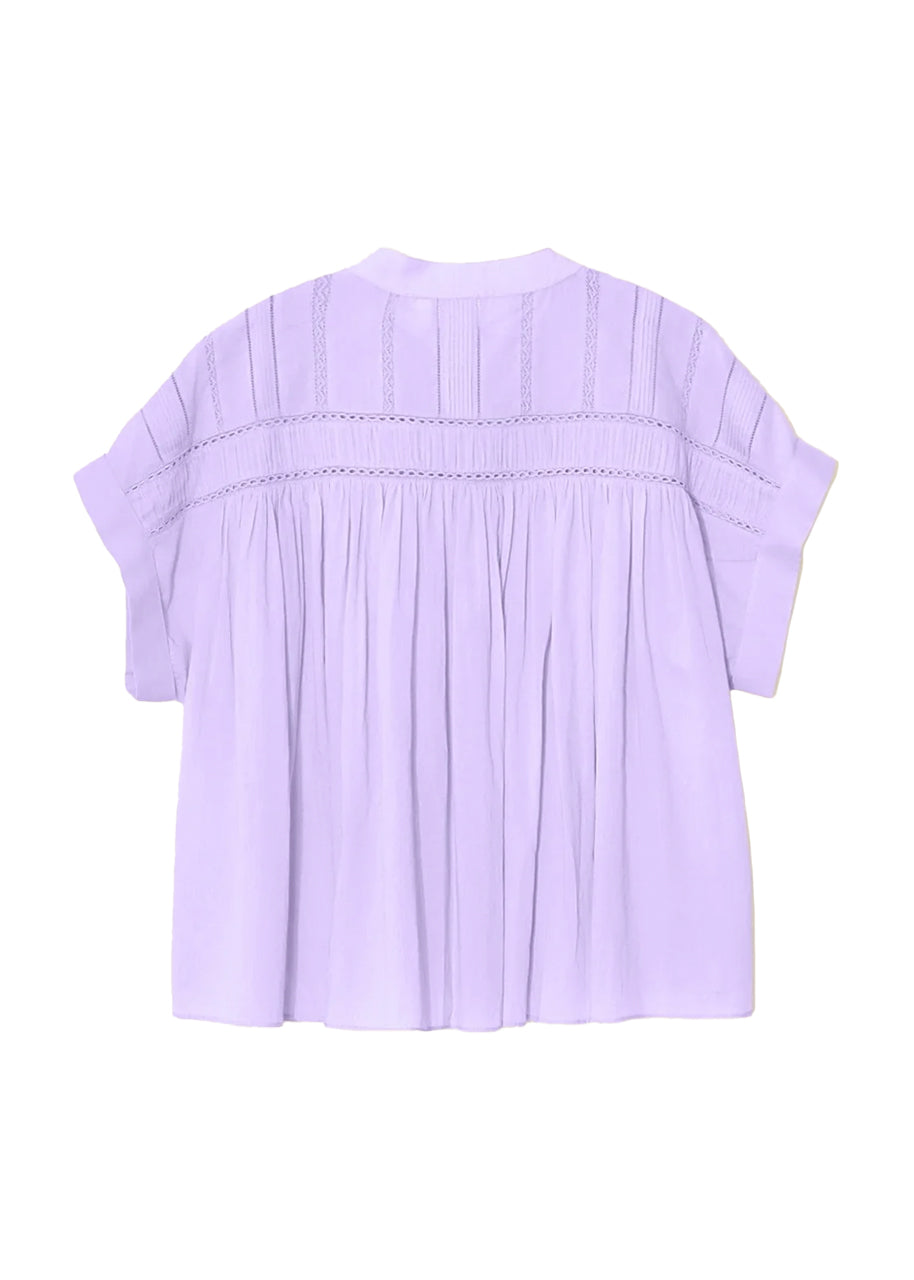 Louelle top in soft iris