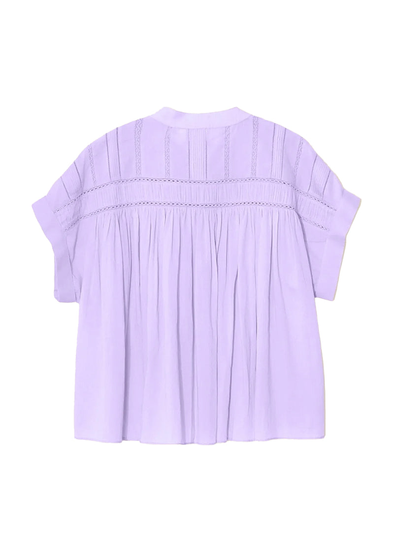 Louelle top in soft iris