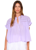 Louelle top in soft iris