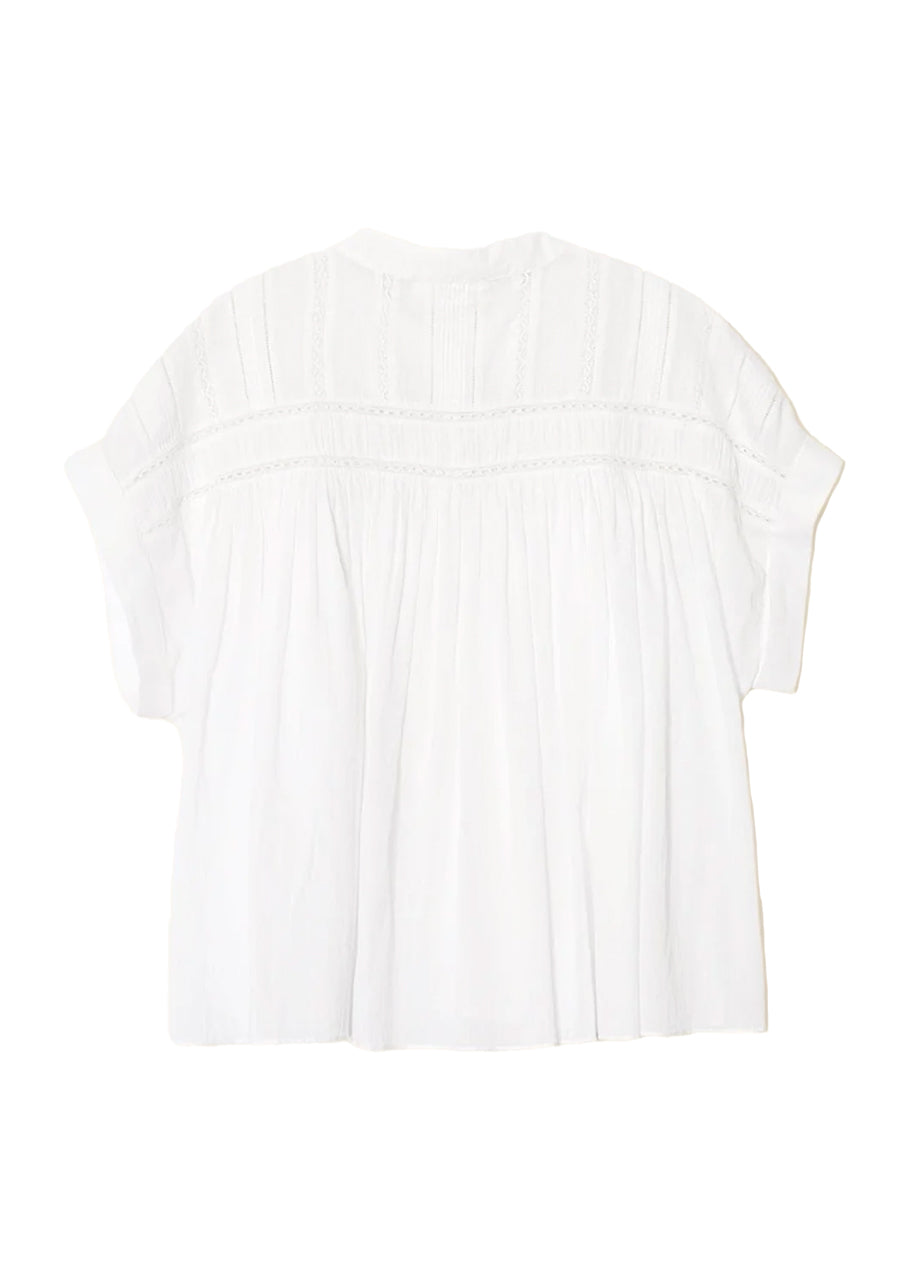 Louelle top in white