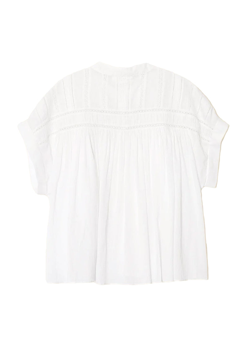 Louelle top in white