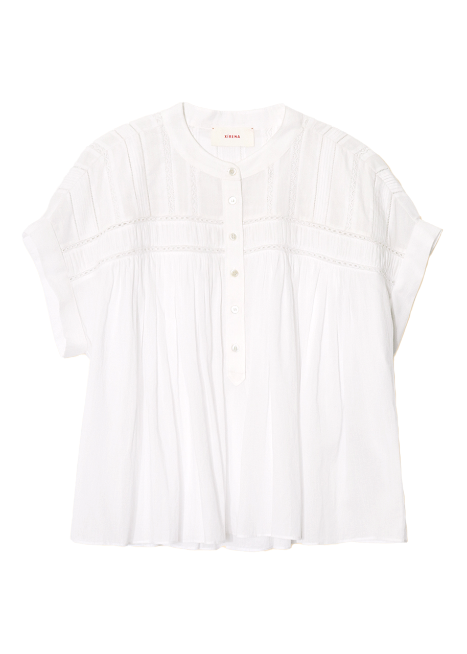 Louelle top in white