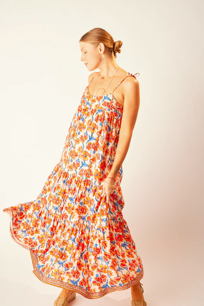 Melanie dress in Clementine silk - Natalie Martin S / Clementine silk Melanie dress in Clementine silk - Natalie Martin S / Clementine silk