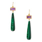 Messina earrings in malachite mix