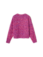 Milli sweater in magenta marble