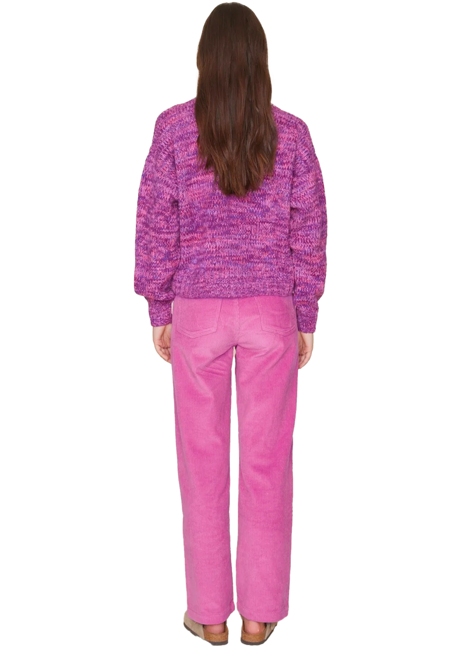 Milli sweater in magenta marble