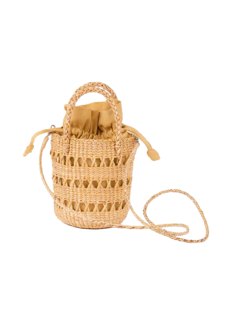 Mina bag in natural raffia