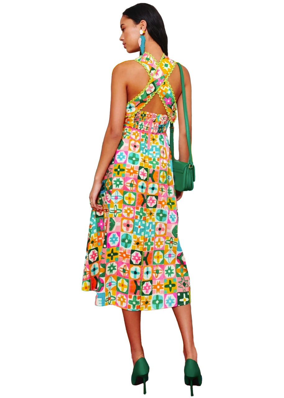 Narmada dress in multi