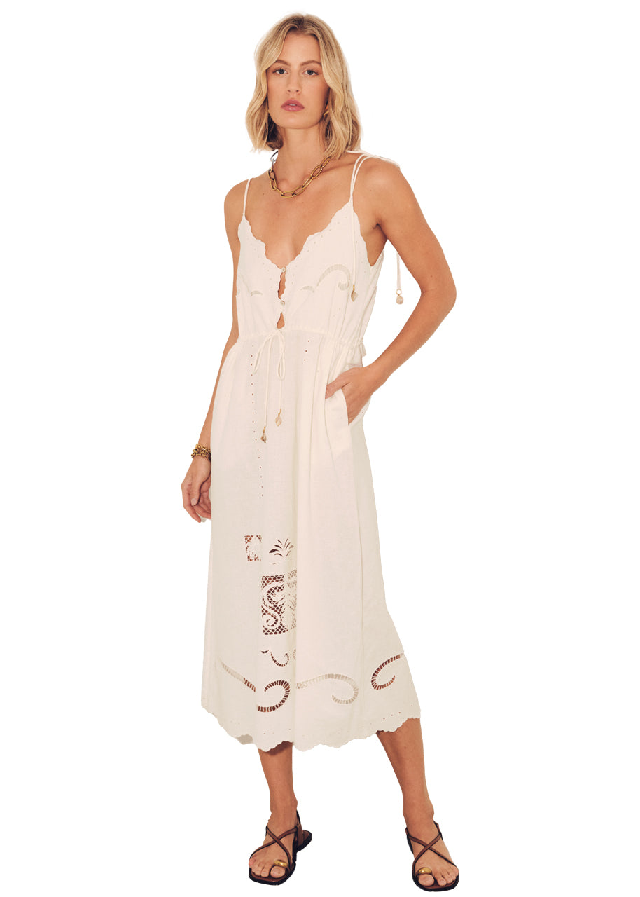 Opera dress in ivory