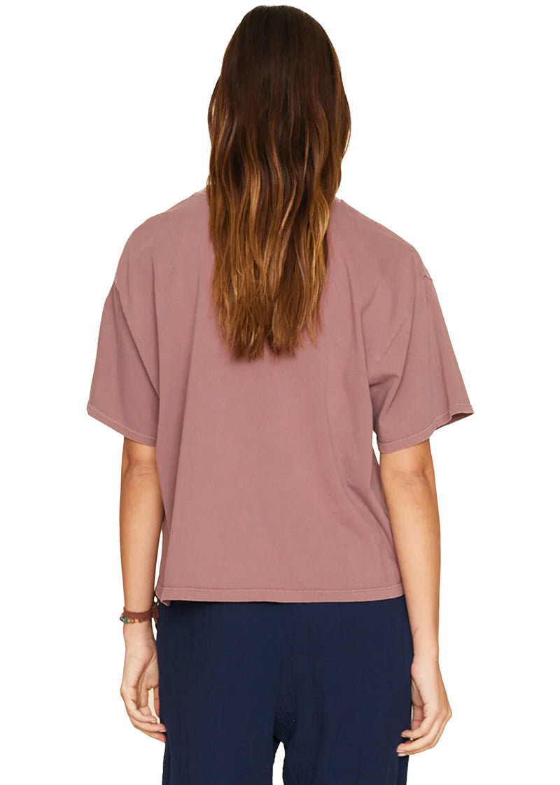 Palmer tee in dark rose