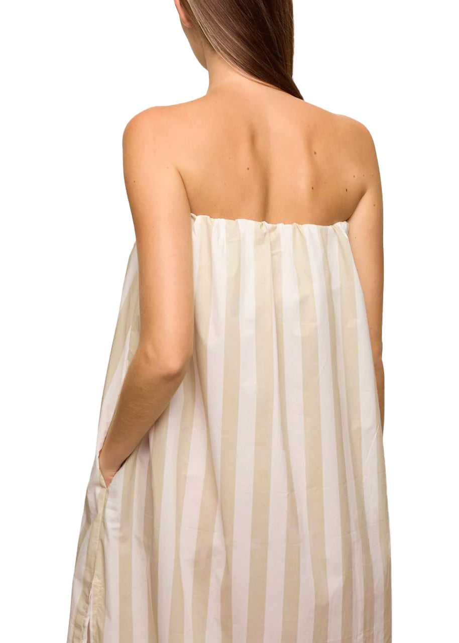 Papio dress in parchment