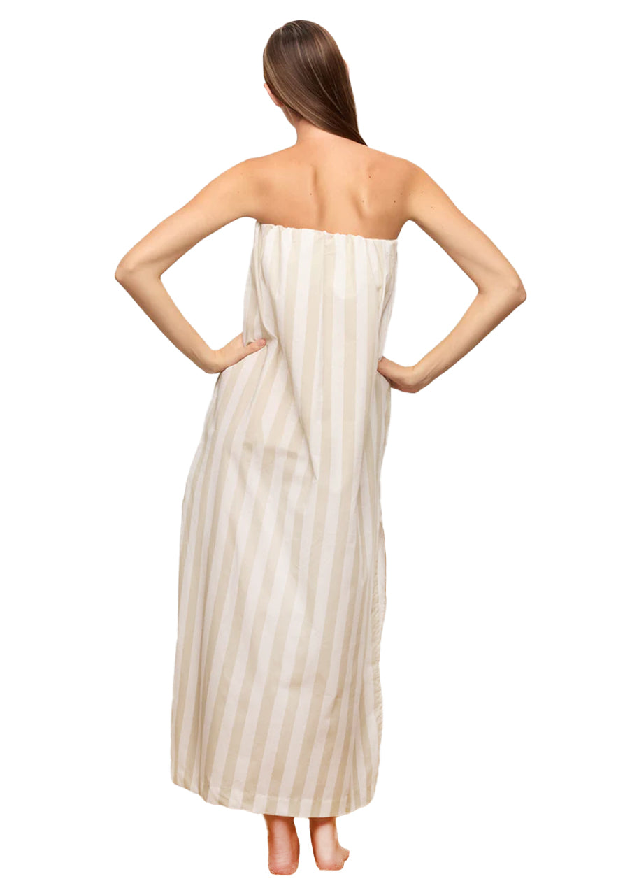 Papio dress in parchment