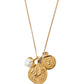 Pegasus charm necklace in gold mix