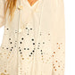 Penny blouse in tangier embroidery salt