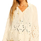 Penny blouse in tangier embroidery salt