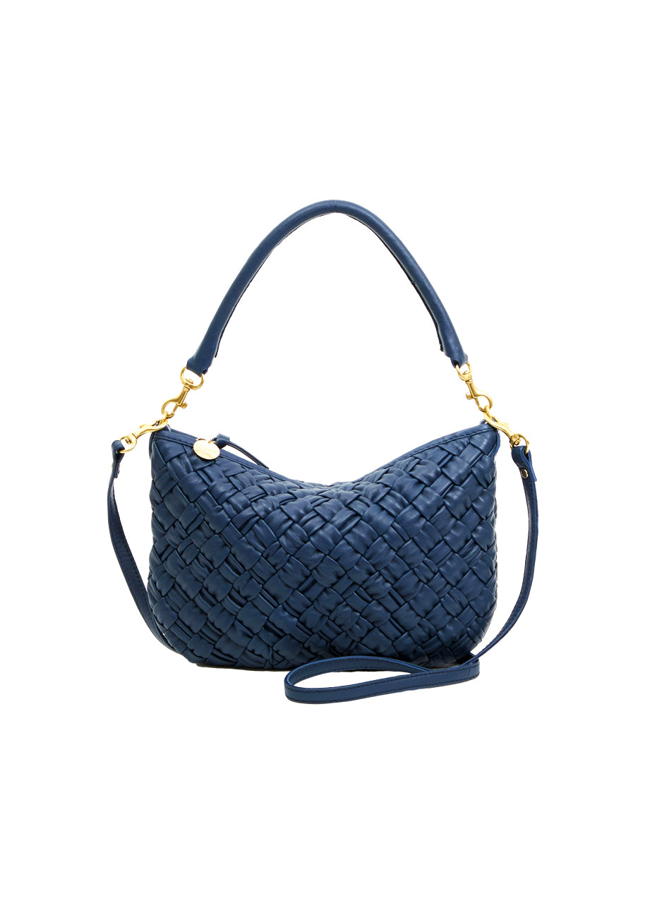 *PREORDER* Petit moyen messenger in bright navy puffy woven