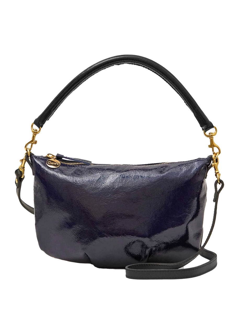 Petit moyen messenger in twilight crinkle patent