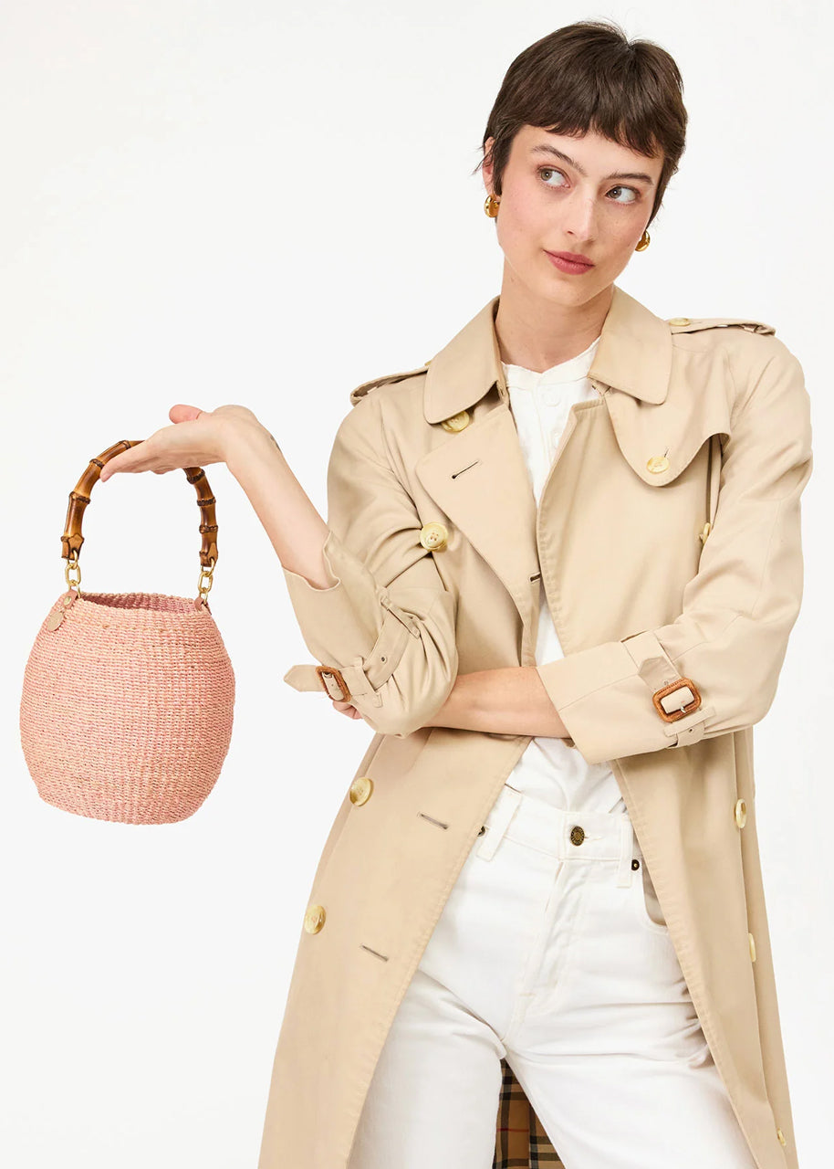 Pot de miel w/ bamboo handle in blush