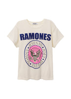 Ramones classic seal tour tee in stone vintage