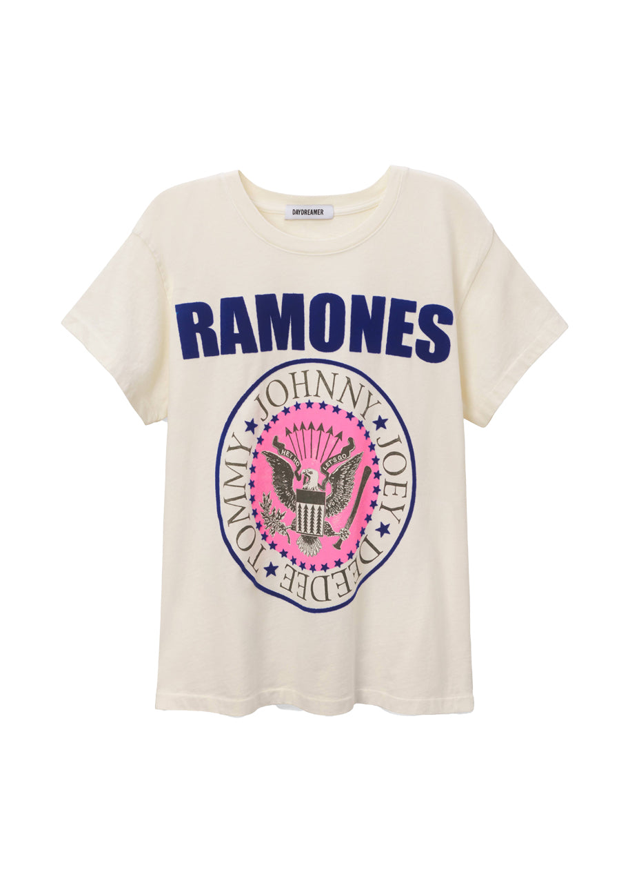 *PREORDER* Ramones classic seal tour tee in stone vintage