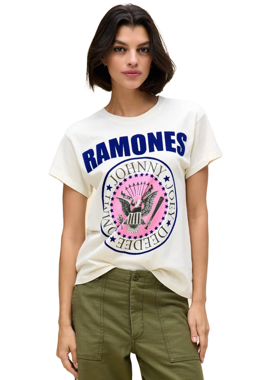 Ramones classic seal tour tee in stone vintage