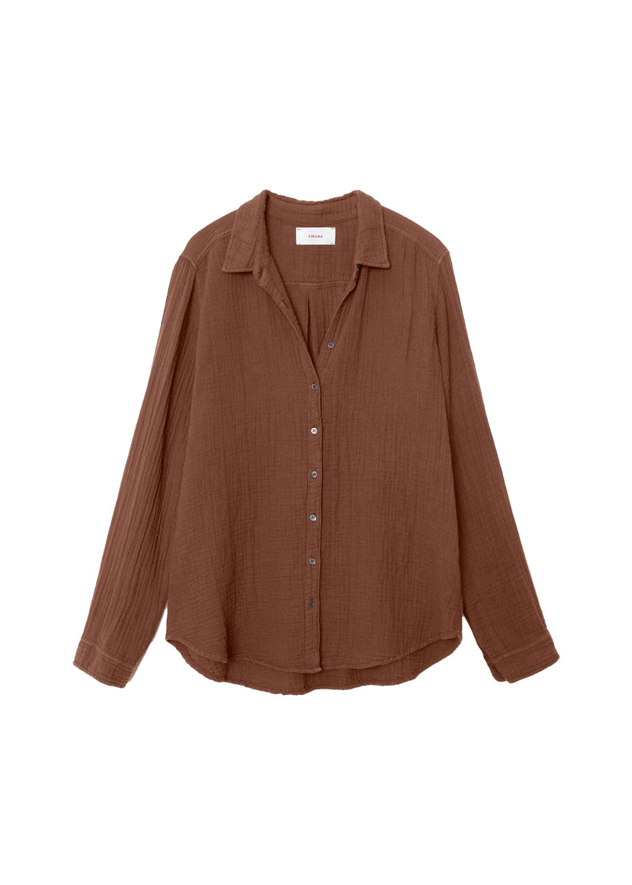 Scout shirt in cocoa bean gauze