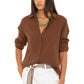 Scout shirt in cocoa bean gauze