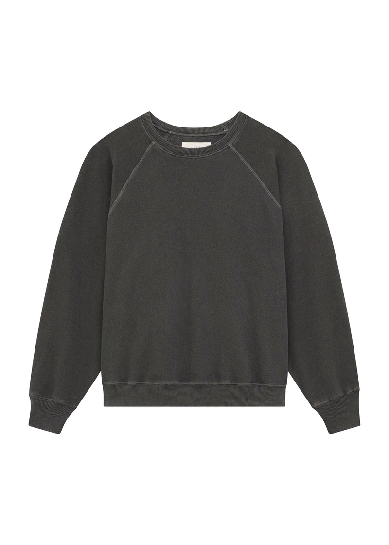 The shrunken sweatshirt in washed black