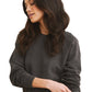 The shrunken sweatshirt in washed black