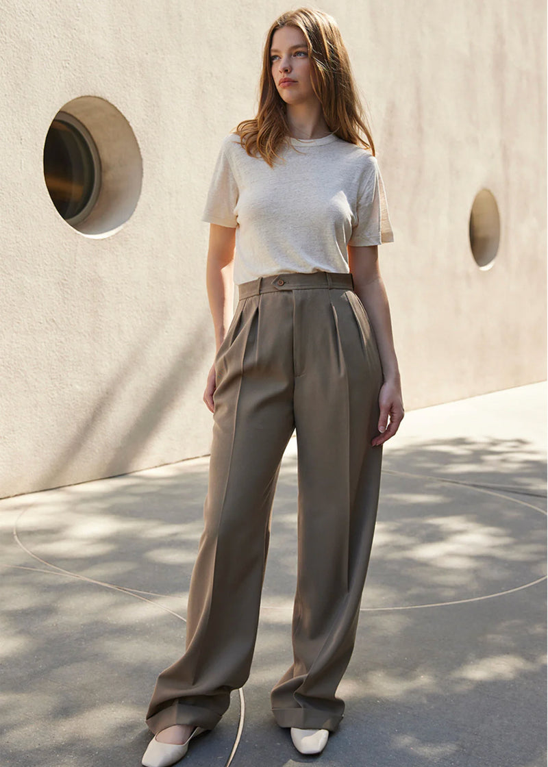 *PREORDER* The linen perfect tee in cream