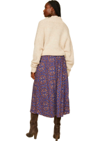 Tannis skirt in royal brown