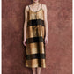 Universal silk dress in gold check