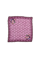 Posy embroidered bandana in orchid