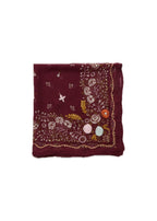 *PREORDER* Posy embroidered bandana in cabernet