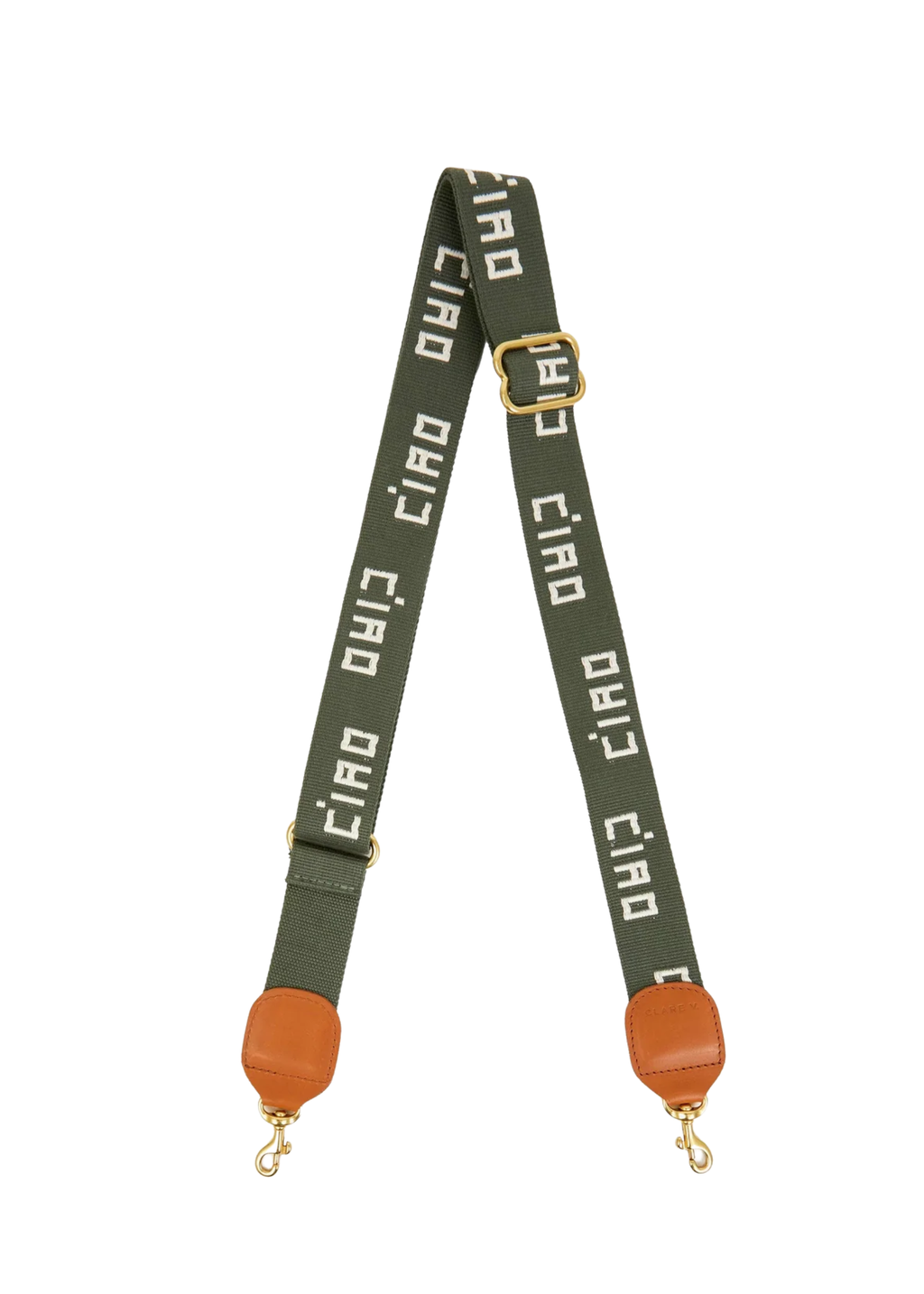 *PREORDER* Adjustable crossbody strap in army cream ciao