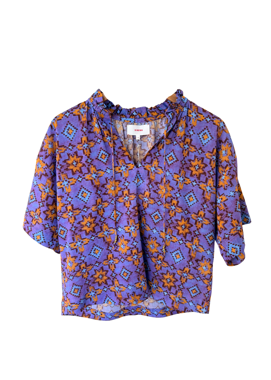 Meadow top in prism blue