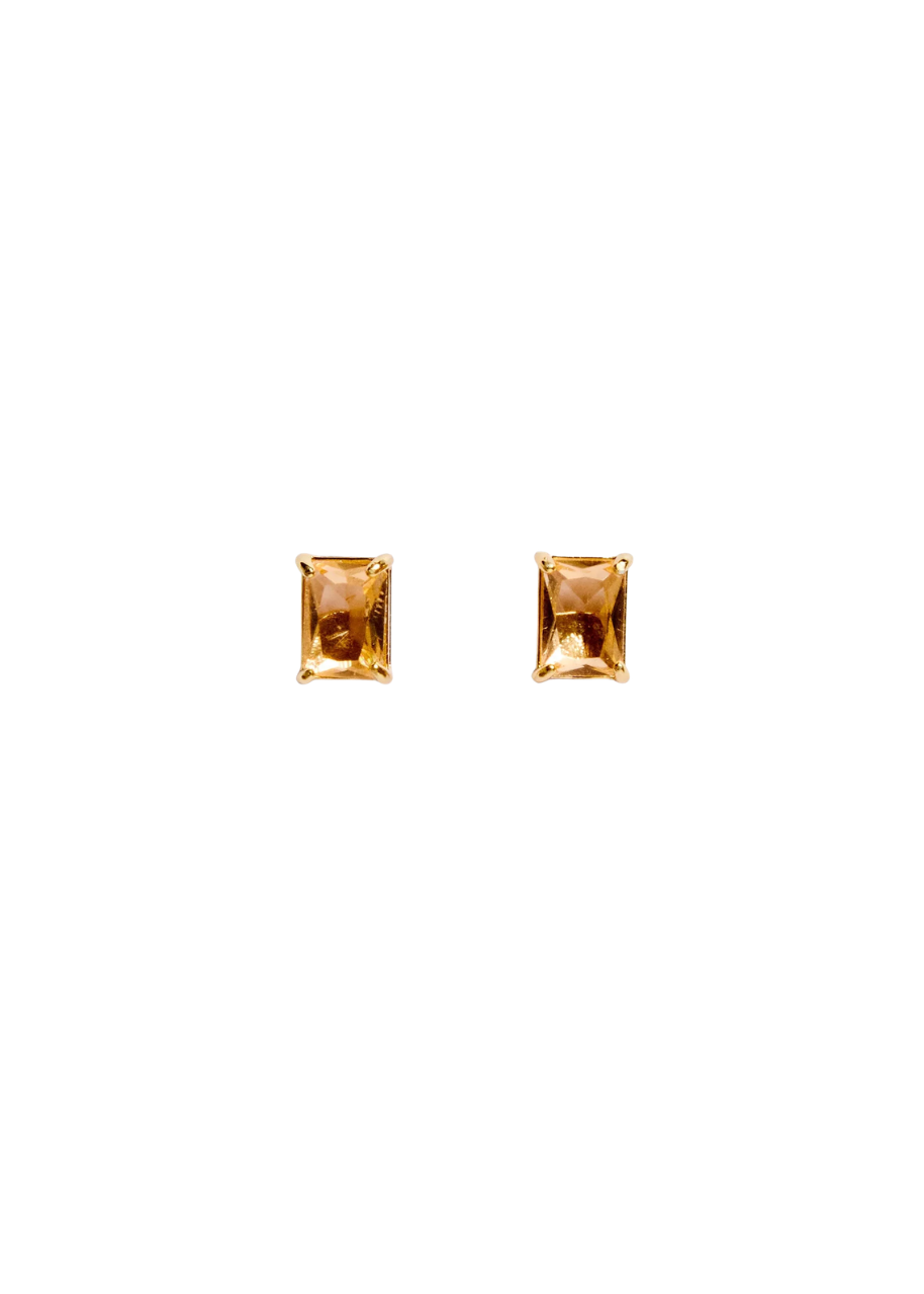 Bijoux stud earrings in citrine