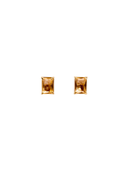 Bijoux stud earrings in citrine