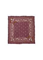 *PREORDER* Posy embroidered bandana in cabernet