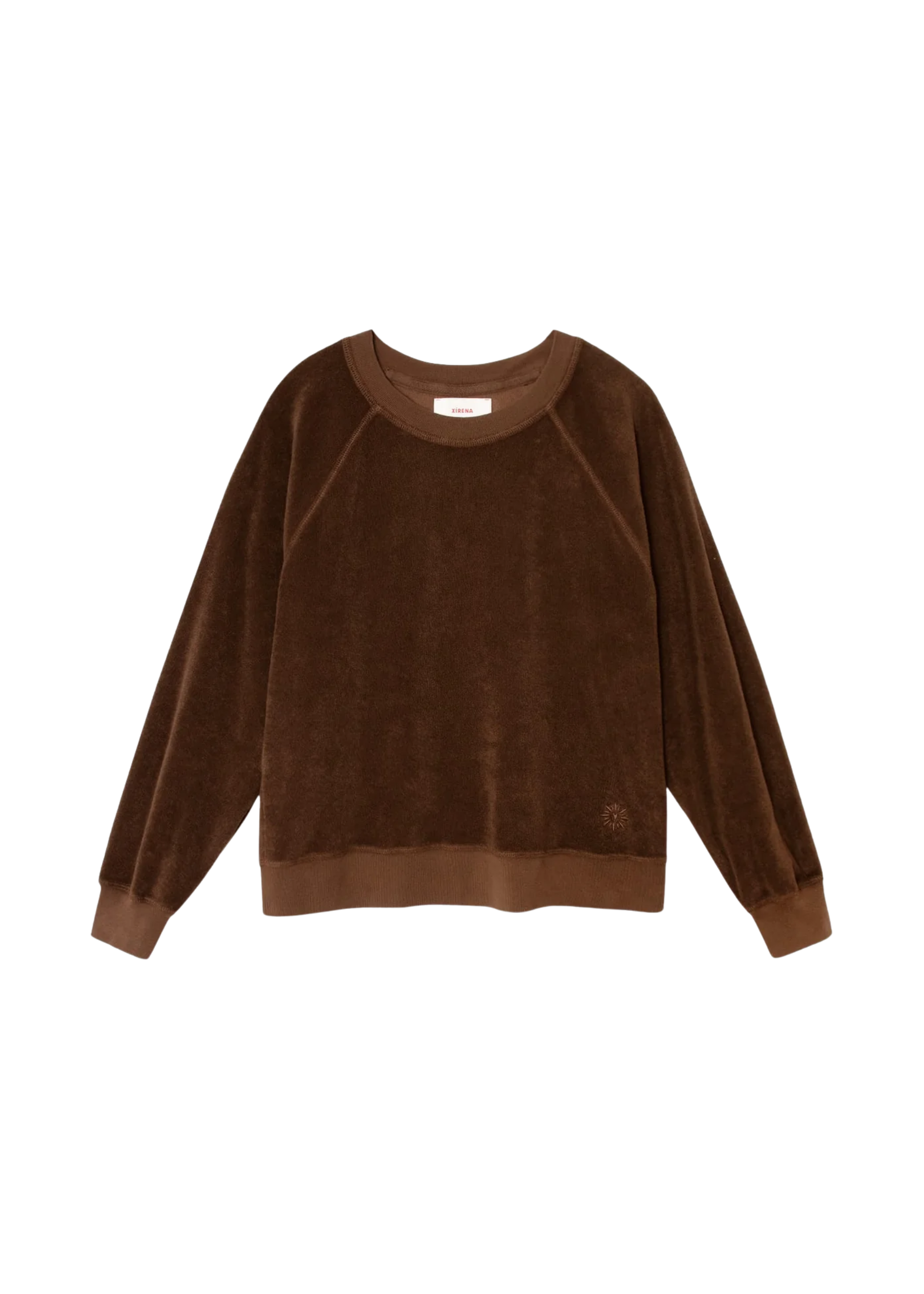 Pierre terry sweatshirt in cocoa bean