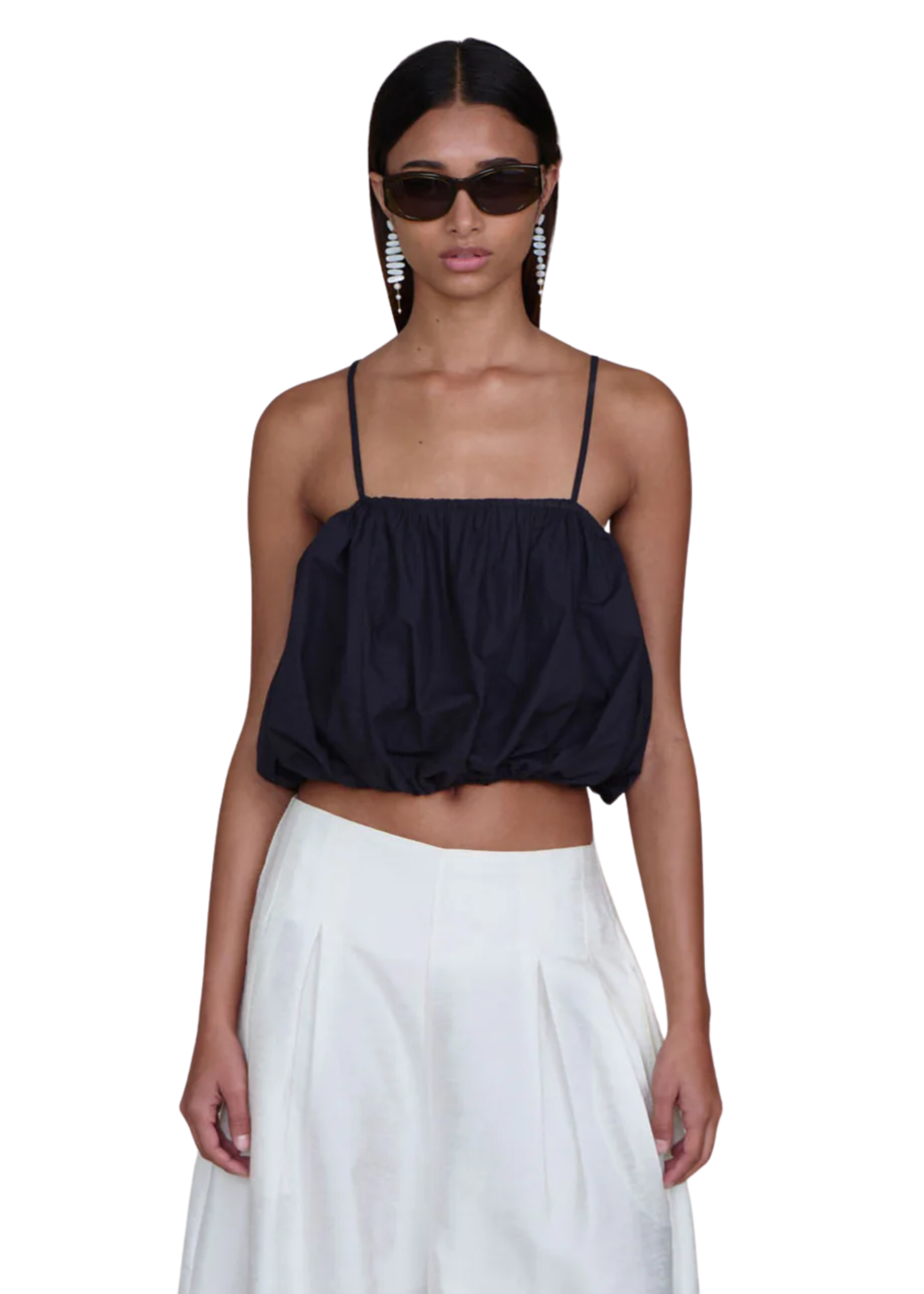 Bubble top in midnight navy