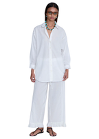*PREORDER* Cotton ruffle set in white